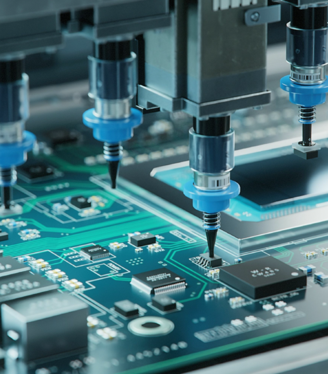 SMT surface mount technology at Silbit electronics manufacturing facility